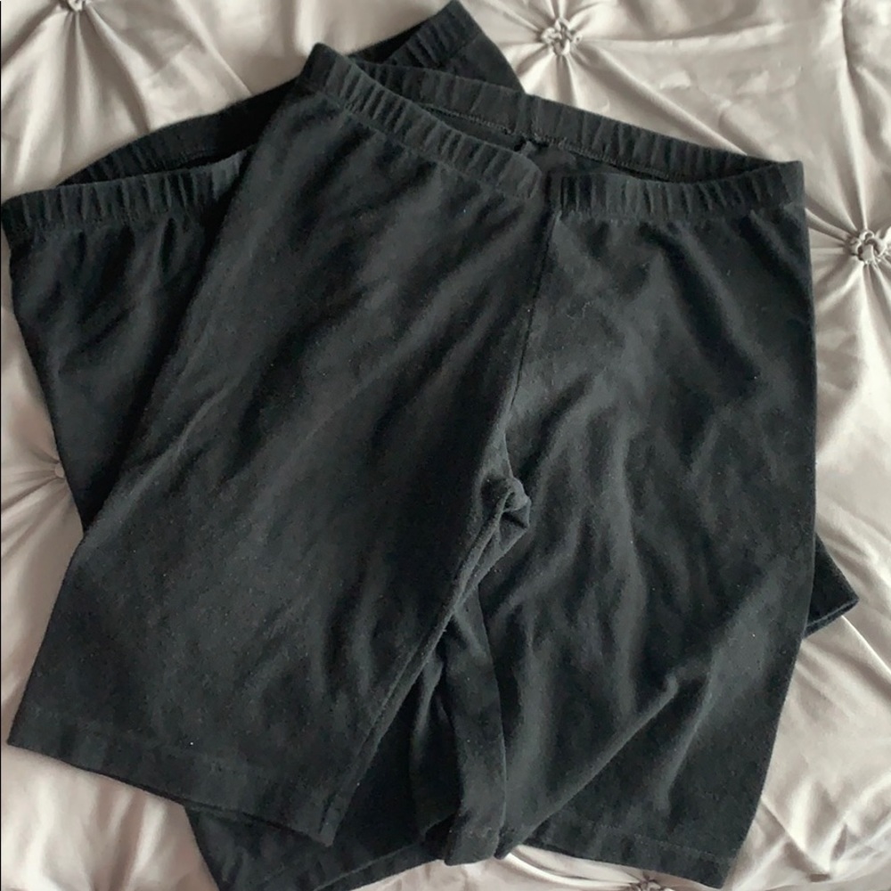BLACK BIKER SHORTS